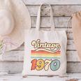 Vintage 1970 Birthday Retro Style 70's Born Nostalgia Outfit Canvas Tote Bag Vintage 1970 Birthday Retro Style 70's Born Nostalgia Outfit Canvas Tote Bag