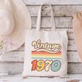 Vintage 1970 Birthday Retro Style 70's Born Nostalgia Outfit Premium Tri-Blend Canvas Tote Bag