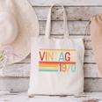 Vintage 1970 Birthday Retro Style 70's Born Nostalgia Party Premium Tri-Blend Canvas Tote Bag