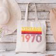 Vintage 1970 Retro Style 70's Born Nostalgia Vibes Birthday Canvas Tote Bag