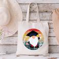 Vintage Graduation Gnome Canvas Tote Bag