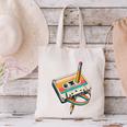 Vintage Pencil Rewind Cassette Tape Nostalgia Party 80s 90s Canvas Tote Bag Vintage Pencil Rewind Cassette Tape Nostalgia Party 80s 90s Canvas Tote Bag