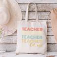 Vintage Teacher Established 2018 Graduation Men Canvas Tote Bag