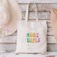 Vintage I Wish More People Were Fluent In Silence Introvert Canvas Tote Bag