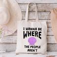 I Wanna Be Where The People Aren't Introvert Canvas Tote Bag I Wanna Be Where The People Aren't Introvert Canvas Tote Bag