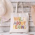 Wild About Reading Book Animal Children's Book Lover Teacher Canvas Tote Bag