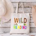 Wild About Reading Library Day Reading Books & Bookworm Canvas Tote Bag