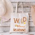 Wild About Reading Teacher Reading Books Back To School Canvas Tote Bag