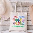 I Will Read Books Everywhere Across America Child Readers Canvas Tote Bag