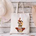 Woman And Books Stack Afro Girl Book Lover Premium Tri-Blend Canvas Tote Bag