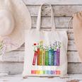 Women Floral Book Big Fan Of Human Rights Liberal Protest Canvas Tote Bag