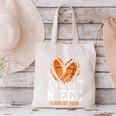 Women's Senior Niece Class Of 2026 Basketball Graduation Heart Canvas Tote Bag
