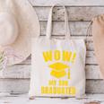 Wow My Son Graduated Mom Dad Of A Senior Graduation Canvas Tote Bag