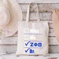 Zeta Phi Beta Doctor Graduation Zeta Phi Beta HBCU Doctor Canvas Tote Bag