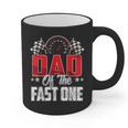1 Year Old Racing Car Fast One Birthday 1st Family Dad Graphic Print Coffee Mug