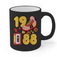 1988 Retro Raised On 80s Music Old School Nostalgia Punk Graphic Print Coffee Mug 1988 Retro Raised On 80s Music Old School Nostalgia Punk Graphic Print Coffee Mug