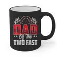 2 Year Old Racing Car Two Fast Birthday 2nd Family Dad Graphic Print Coffee Mug