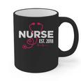 2018 Nursing School Graduation New Nurse Shirt Graphic Print Coffee Mug