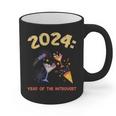 2024 Year Of The Introvert New Year Adventures Graphic Print Coffee Mug 2024 Year Of The Introvert New Year Adventures Graphic Print Coffee Mug