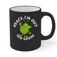 3rd Grade Graduation Promotion Peace I'm Out Last Day Graphic Print Coffee Mug