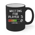 3rd Time Dad Mom Waiting For Player 5 Baby 3 Announcement Graphic Print Coffee Mug