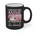 5th Grade Graduation Anime 2025 Graduate Elementary Girls Graphic Print Coffee Mug