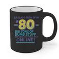 80s Nostalgia Retro Humor So Glad I Grew Up In The 80s Graphic Print Coffee Mug