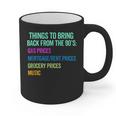 90's Lover Nineties 1990's Born Nostalgia Politics Graphic Print Coffee Mug