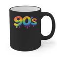 90s Retro Pop Art Rainbow Lips Nostalgia Costume 90s Graphic Print Coffee Mug