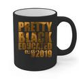 African American Girl Graduation Shirt Senior 2019 Graphic Print Coffee Mug