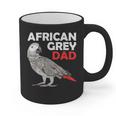 African Grey Parrot Dad Congo Bird Father Graphic Print Coffee Mug