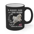 American Eskimo Dog Mom Eskie Dad Art Eskie Lover Quote Graphic Print Coffee Mug