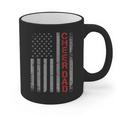 American Flag Cheer Dad Vintage Patriotic Father Cheerleader Graphic Print Coffee Mug