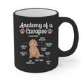 Anatomy Of A Cavapoo Dog Cavapoo Owner Cavapoo Dad Graphic Print Coffee Mug