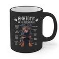 Anatomy Rottweiler Dog Owner Rottie Dad Mom Pet Lover Graphic Print Coffee Mug