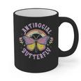 Antisocial Butterfly Groovy t For Introvert Men Women Girls Graphic Print Coffee Mug