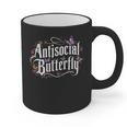 ANTISOCIAL BUTTERFLY Introvert Graphic Print Coffee Mug ANTISOCIAL BUTTERFLY Introvert Graphic Print Coffee Mug