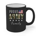 Army Graduation Proud Military Family Mom Dad Brother Sister Graphic Print Coffee Mug