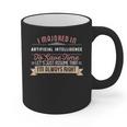 Artificial Intelligence Major Student Shirt Graduation Graphic Print Coffee Mug