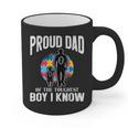 Autism Awareness For Proud Dad Support Autistic Kids Graphic Print Coffee Mug