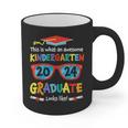 Awesome Kindergarten Graduate Looks Like 2024 Graduation Graphic Print Coffee Mug