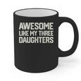 Awesome Like My Three Daughters Dad Joke Small Graphic Print Coffee Mug