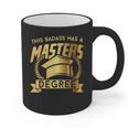 This Badass Has a Masters Degree College Graduation Graphic Print Coffee Mug