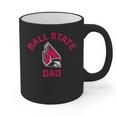 Ball State University Cardinals Arched Dad Graphic Print Coffee Mug