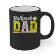 Ballpark Dad Baseball Softball Dad Of Ballers Graphic Print Coffee Mug