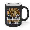 Barrel Racing Dad Horse Barrel Racer Graphic Print Coffee Mug