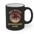 Best Buckin' Granddaddy Western Rodeo Cowboy Bucking Horse Graphic Print Coffee Mug