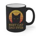 Best Cat Dad Ever Vintage Cat Daddy Fathers Day Graphic Print Coffee Mug Best Cat Dad Ever Vintage Cat Daddy Fathers Day Graphic Print Coffee Mug