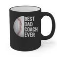 Best Dad Coach Ever Baseball For Sport Lovers Graphic Print Coffee Mug