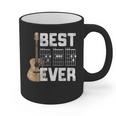 Best Dad Ever Guitarist Father D-A-D Chord Guitar Graphic Print Coffee Mug